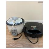 Black & Decker Rice Cooker and Gotham Steel Press