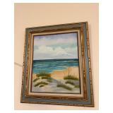 Framed Beach Painting by Gail Keller