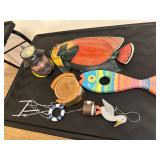 Fisherman Decor and Mug Lot