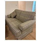 Plaid Loveseat Sofa
