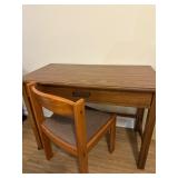 Wooden Desk and Chair by American of Martinsville