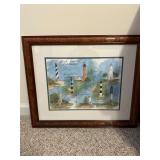 North Carolina Lighthouses Painting by Ronald Will
