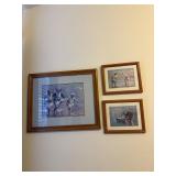 Framed Artwork Featuring Children Playing in the W