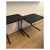 Pair of Black Table-Mate TV Trays