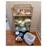Bathroom shelf & contents