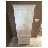 White bathroom cabinet