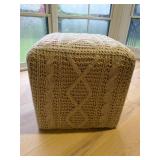 Crochet foot stool