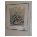 Floral print size 20x23