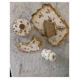 Fragile Belleek dresser set