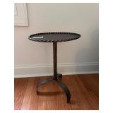 Round 3 legged rope twist side table
