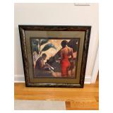 Beautiful framed and matted painting