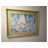 Gold framed artwork