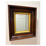 Shadow box framed mirror