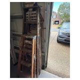 3 wooden ladders 4', 5', 6'