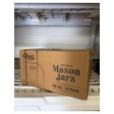 Sealed box of Mason jars