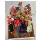 Lot of 12 Barbies