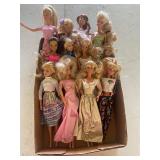 Lot of 12 Barbies