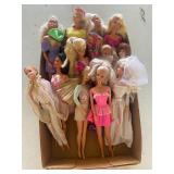 Lot of 12 Barbies