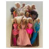 Lot of 12 Barbie Dolls