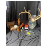 Assorted Home Decor and Silverware Box