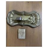 Antique Scissor-style Candle Wick Trimmer and Snuf