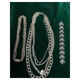 Silver Toned Jewelry Lot