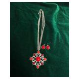 Vintage Silver-tone Fashion Jewelry Set