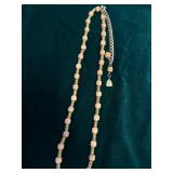 Vintage MM Tan Beaded Necklace