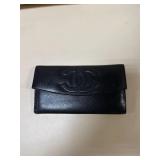 Faux Black Chanel Wallet