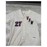 Vintage DeLong VFW Baseball Jersey with Number 27