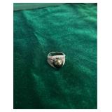 Sterling Silver Black Pearl Ring