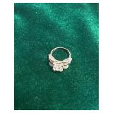 Vintage Multi Stone Sterling Silver Ring