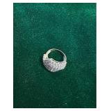 Sterling Silver Cluster Ring