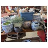 many pots various sizes