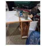 folding table and chairs