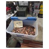 20 lbs of pennies and change
