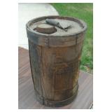 WOOD PAINT BARREL