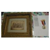 1915 CIVIL WAR REUNION PICTURE BADGE