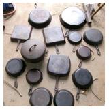 CAST IRON FRY PANS