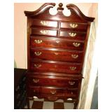 2 pc tall boy chest of drawers