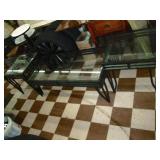 3 glass top tables