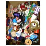 large amount of ribbon and craft items