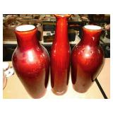 3 large vases
