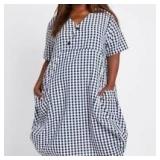 {each} Dubgee Navy/White Cocoon Dress