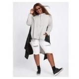 {each} Dubgee Grey/Black Hi Low Hoodie