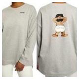 {each} Dubgee Grey Crewneck Sweatshirt