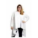 {each} Dubgee White Hi Low Belted Tunic