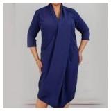 {each} Dubgee Navy Overlap Dress