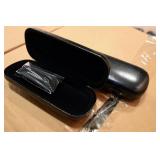 Black Faux Leather Eyewear Case