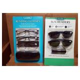 Sun Glass Readers. 2pk & Reading Glasses. 3pk